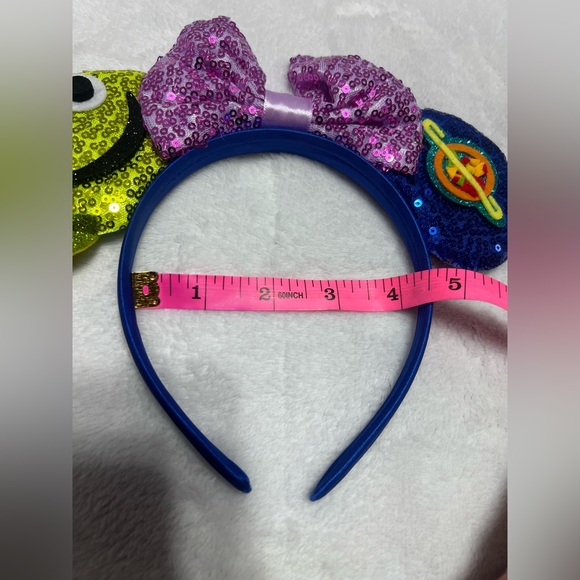 Minnie Mouse Ears headband Disney Toy Story Alien Themed Inspired Sequins Design - Picture 7 of 8